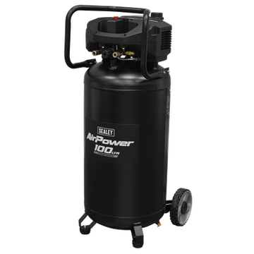 Sealey 100L Oil Free Belt Drive Vertical Compressor 2.5hp