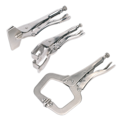 Sealey Premier C-clamp & Welding Clamp Set 3pc