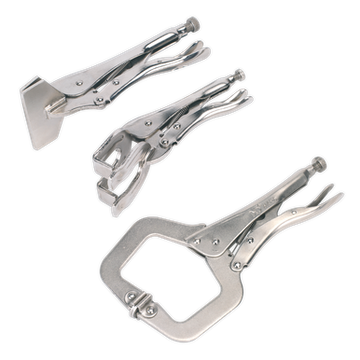 Sealey Premier C-clamp & Welding Clamp Set 3pc