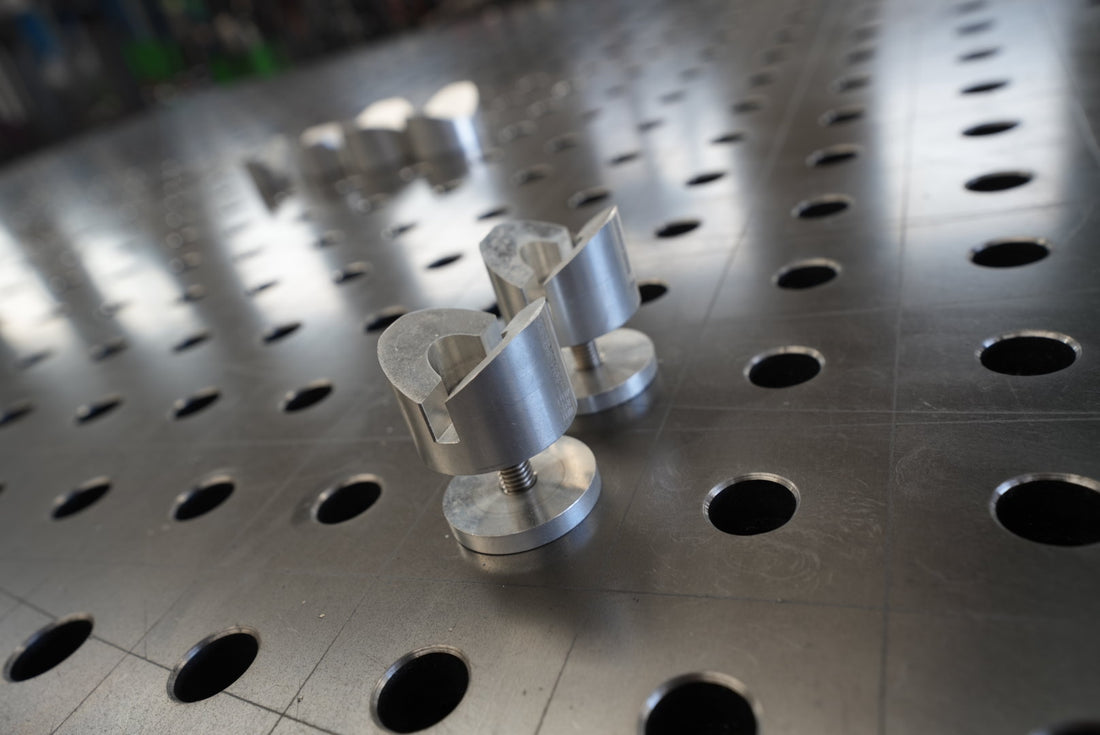 MAC 2no. (Pair) Adjustable Aluminium V Block 120D Made In Britain