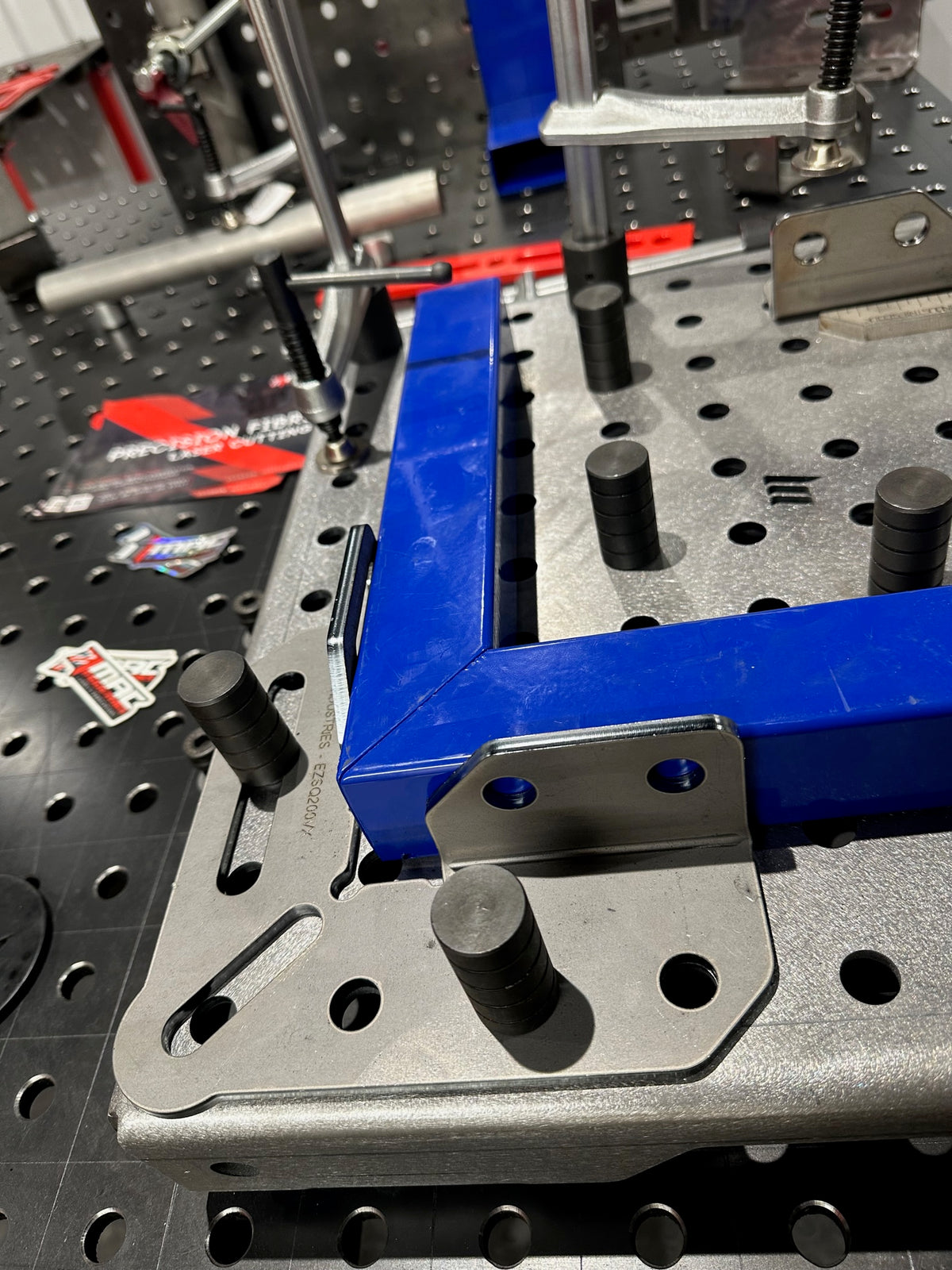 EZ Square Reverse 3D 200mm 90 Degree Speed Square Made In Britain Welding Fabrication Tooling EZ-SQ200VX, view 2