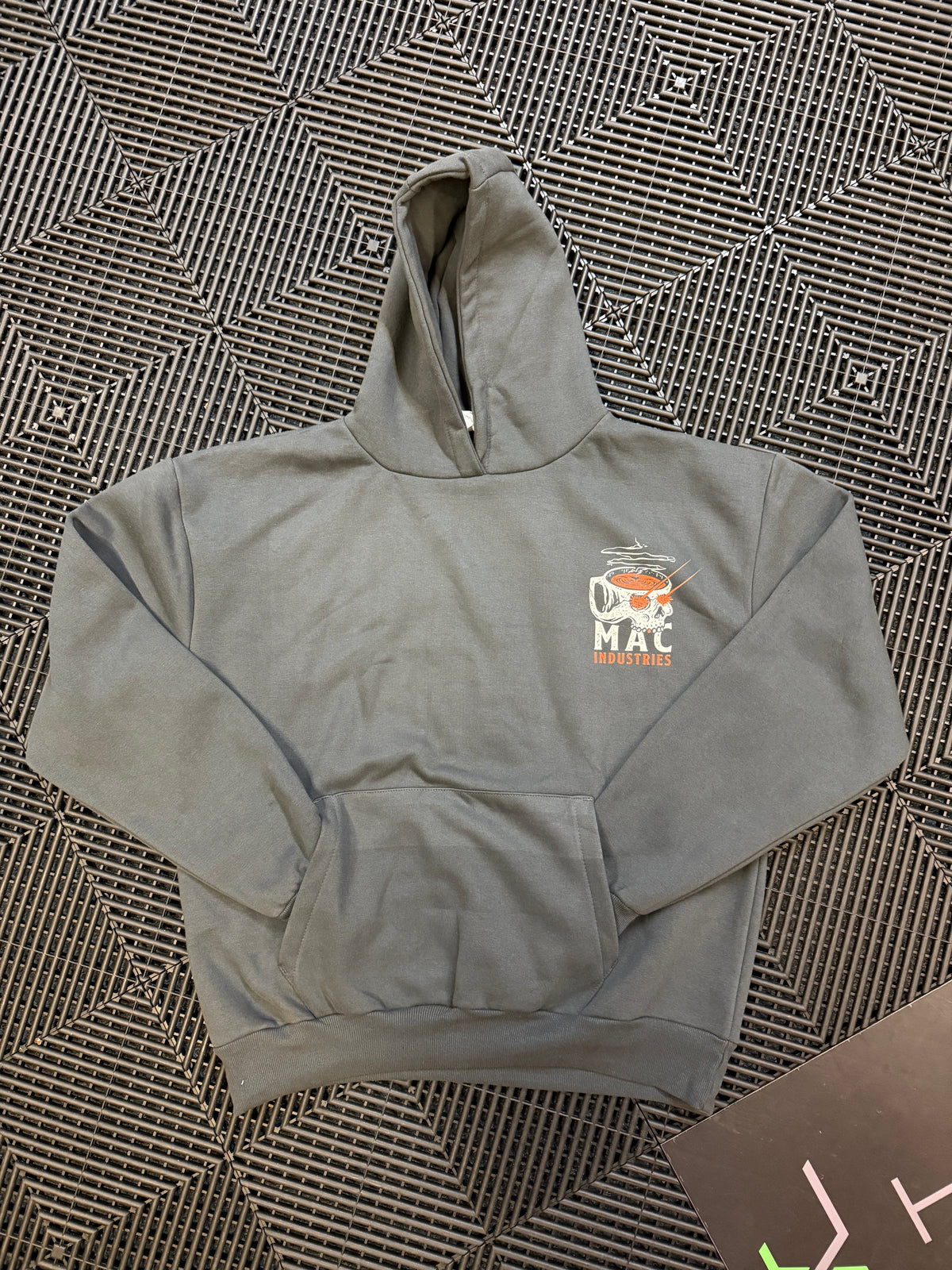 MAC Coffee First Skull Hoodie Unisex Oversized Fit, view 6