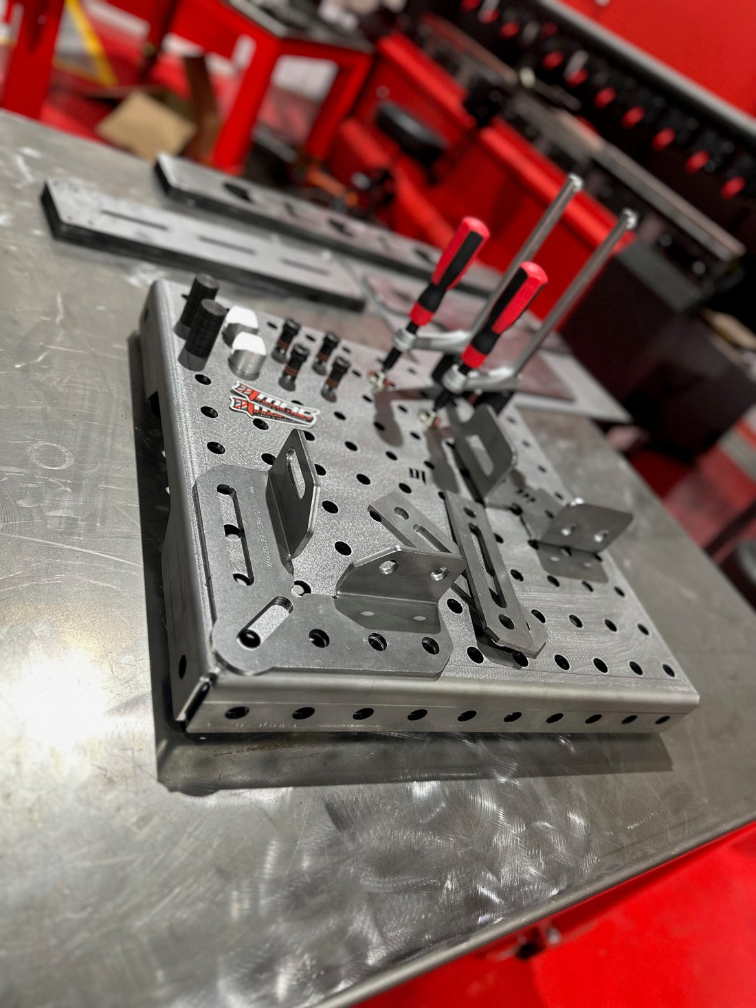 BASIC MiniPRO 520mm x 520mm Kit 1 Portable Weld Jig Table 16D Welding Table + Starter Tooling