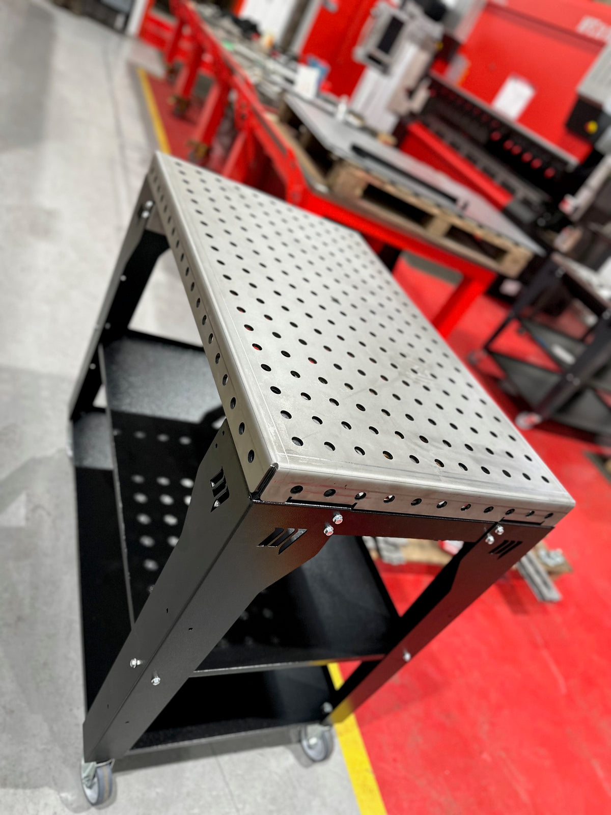 MAC Mobile Workshop Weld Table Trolley 1000 x 600mm Heavy Duty Work Station, view 3