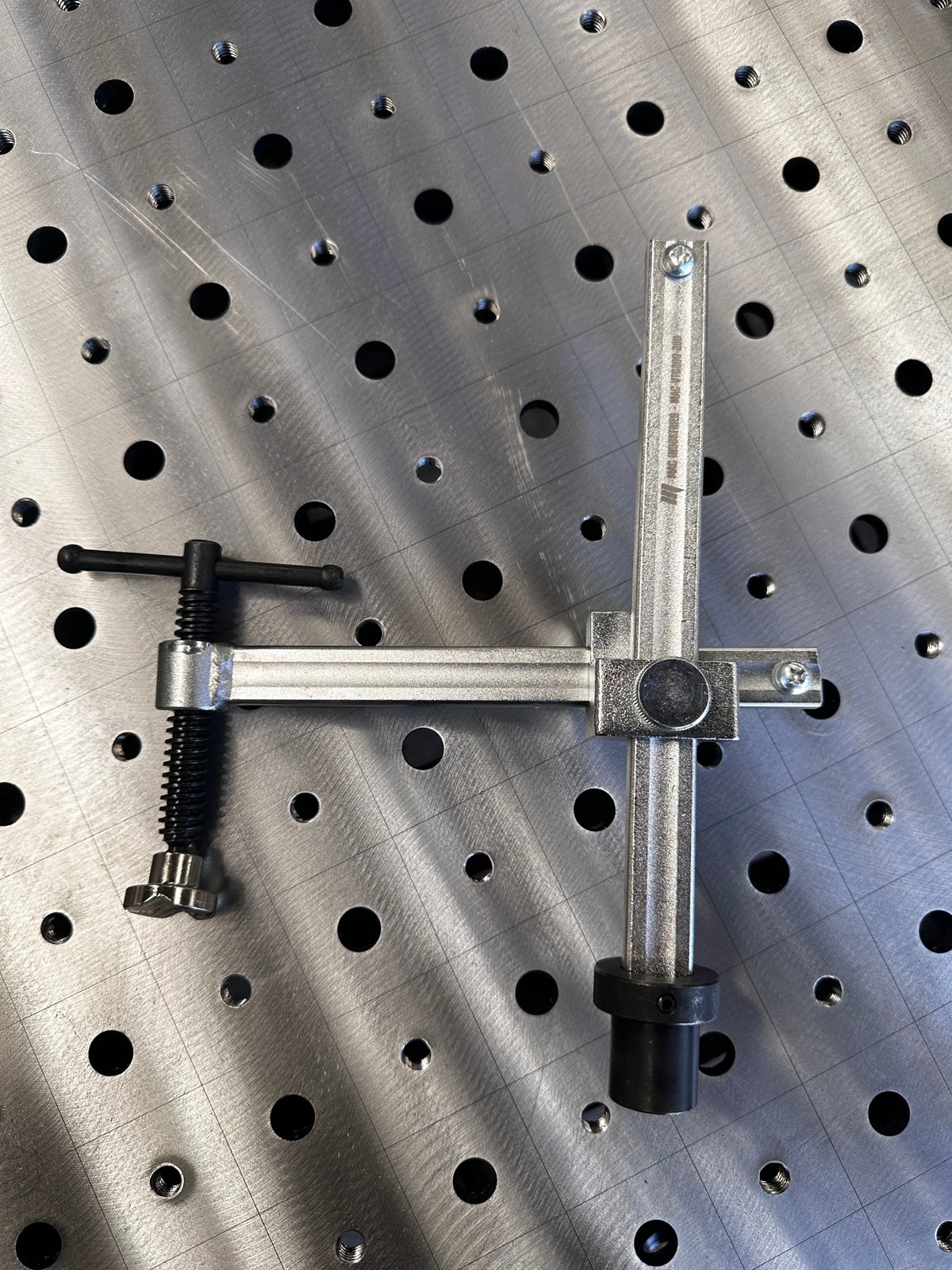 MAC Adjustable Throat 200 x 200 T-Handle 16D / 28D Fixture Table Weld Clamp Welding, view 2