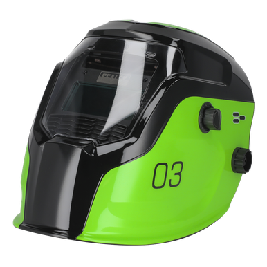 Sealey Auto Darkening Welding Helmet Shade 9-13 - Green