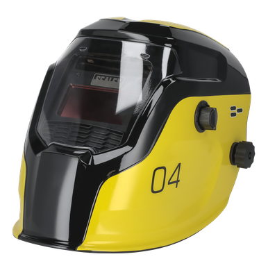 Sealey Auto Darkening Welding Helmet Shade 9-13 - Yellow
