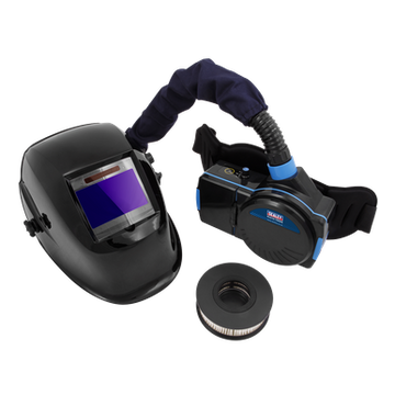 Sealey Auto Darkening Welding Helmet with TH2 Powered Air Purifying Respirator (papr)