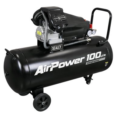 Sealey 100L V-twin Direct Drive Air Compressor 3hp