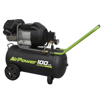Sealey 100L V-twin Direct Drive Air Compressor 3hp