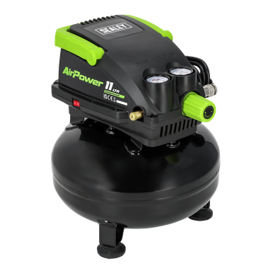 Sealey 11L Oil Free Direct Drive Air Compressor 0.5hp
