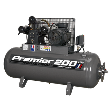 Sealey Premier 200L Belt Drive Air Compressor 5.5hp