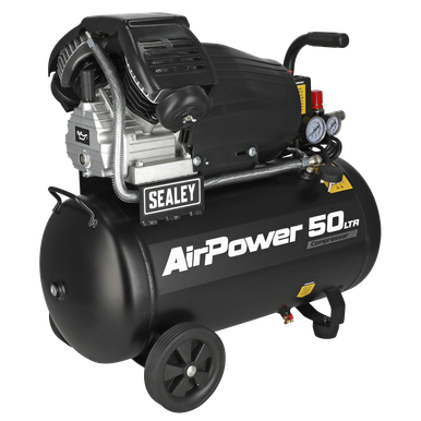 Sealey 50L V-twin Direct Drive Air Compressor 3hp