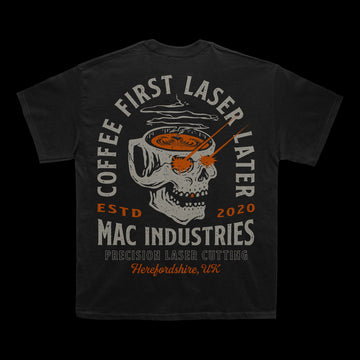 MAC Coffee First Skull T-shirt Unisex Oversized Fit