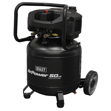 Sealey 50L Oil Free Belt Drive Vertical Compressor 2hp