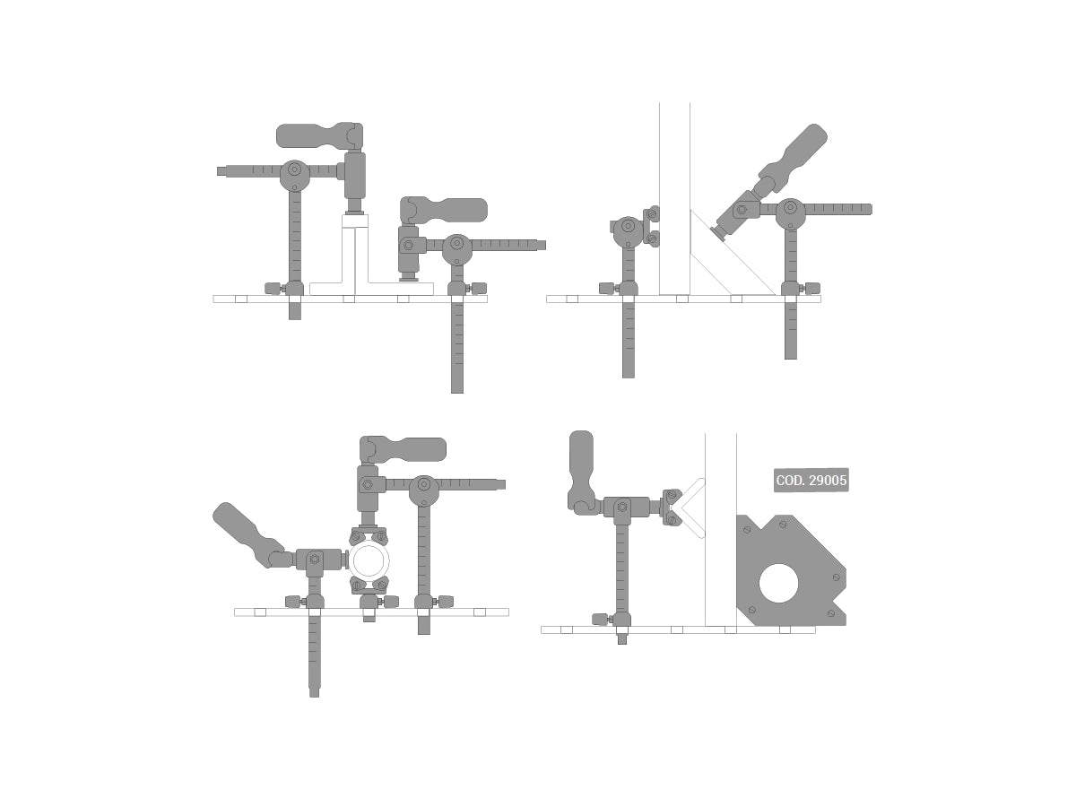 PIHER 16D TCP Fixture Weld Table Piston Clamp, view 5