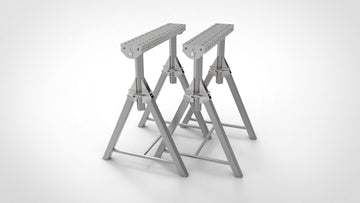 Pair of PRO Horse Adjustable Height 800- 1050mm Fabrication Horse Fixture Table Bench Rest