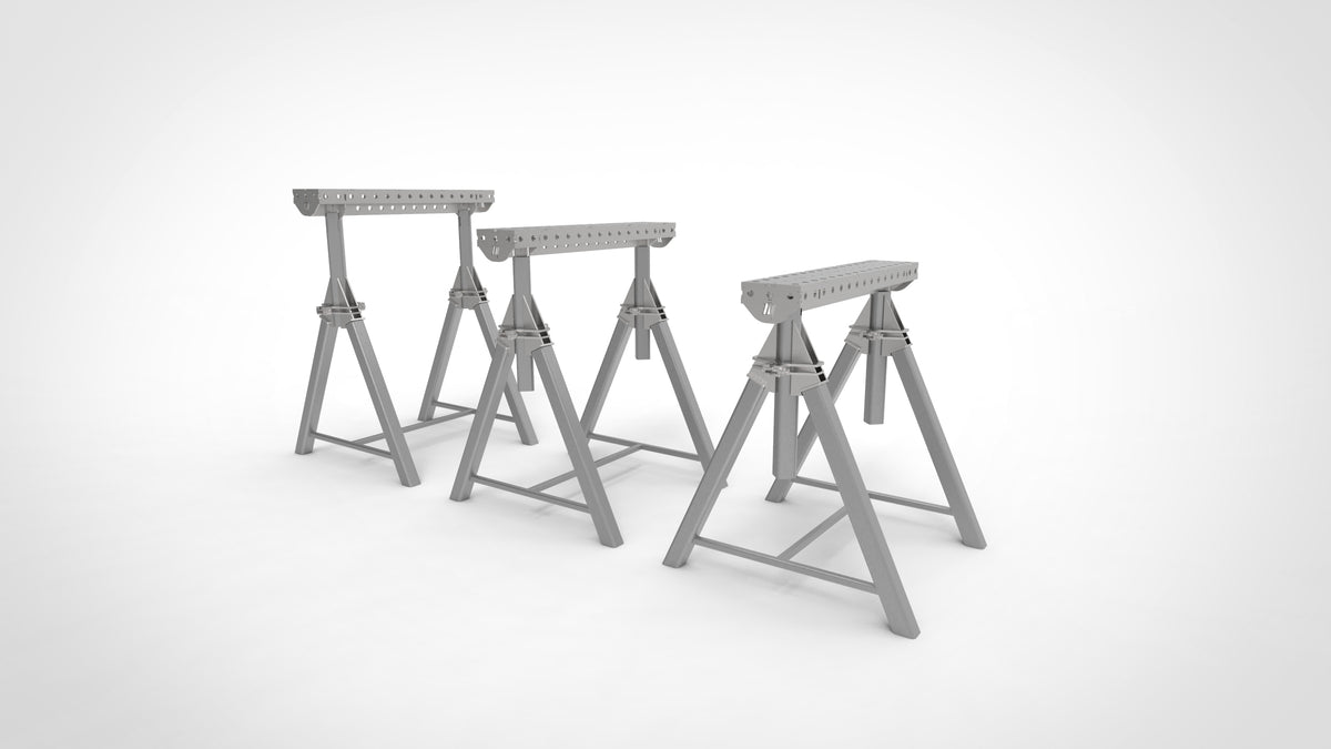 Pair of PRO Horse Adjustable Height 800- 1050mm Fabrication Horse Fixture Table Bench Rest, view 31