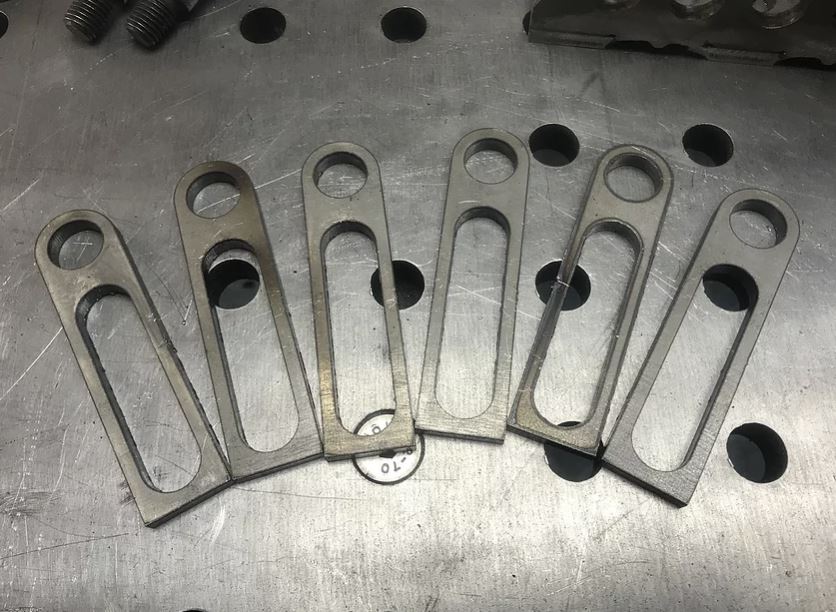 MAC 75mm Slotted Tab Stops (6mm) Pack of 4no. Fixture Modular Welding Table Tooling