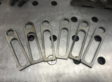 MAC 75mm Slotted Tab Stops (6mm) Pack of 4no. Fixture Modular Welding Table Tooling