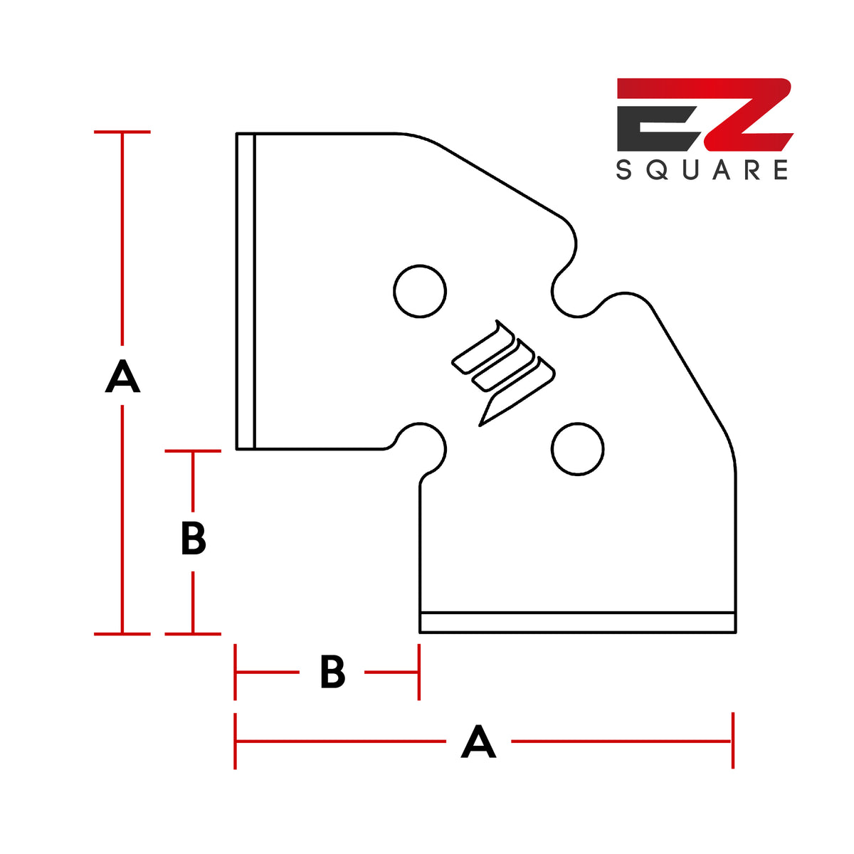 MAC EZ Square 100mm 90 Degree Speed Square Made In Britain Welding Fabrication Tooling EZ-SQ100(SS)