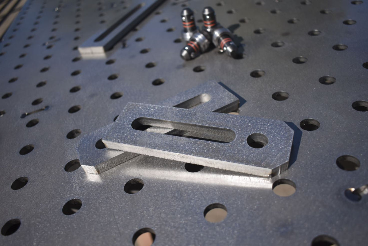 MAC 150mm Slotted Stop Tab (Pack of 2x) Fixture Weld Table Tooling