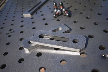 MAC 150mm Slotted Stop Tab (Pack of 2x) Fixture Weld Table Tooling