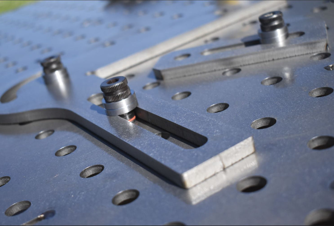 MAC 250mm 90D Flat Angle Stop (10mm) Tab Fixture Weld Table Tooling