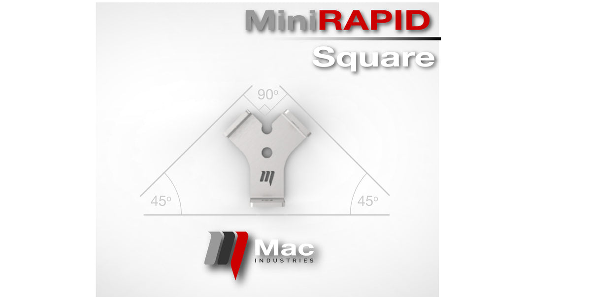 MiniRAPID Square 100mm Speed 90 & 45 Degrees, view 3