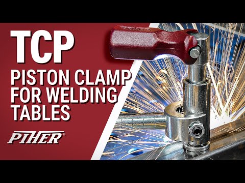 PIHER 16D TCP Fixture Weld Table Piston Clamp, view 9
