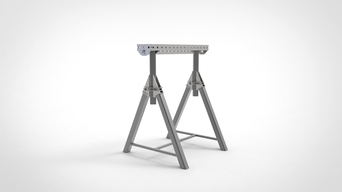 Pair of PRO Horse Adjustable Height 800- 1050mm Fabrication Horse Fixture Table Bench Rest, view 8