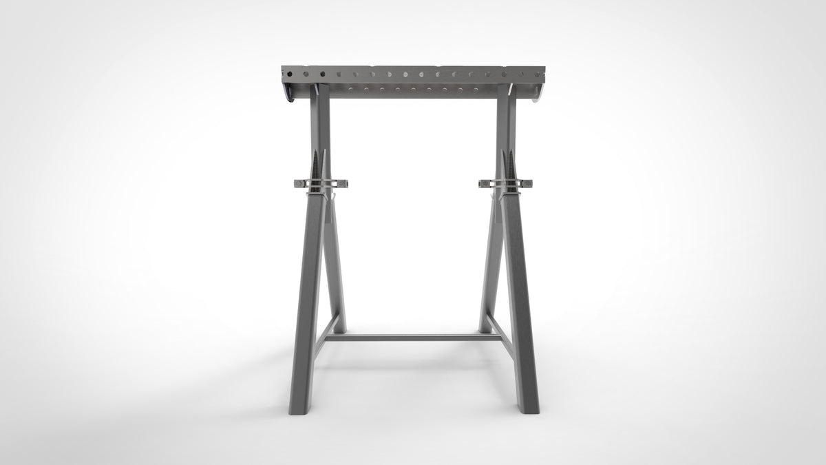 Pair of PRO Horse Adjustable Height 800- 1050mm Fabrication Horse Fixture Table Bench Rest, view 15