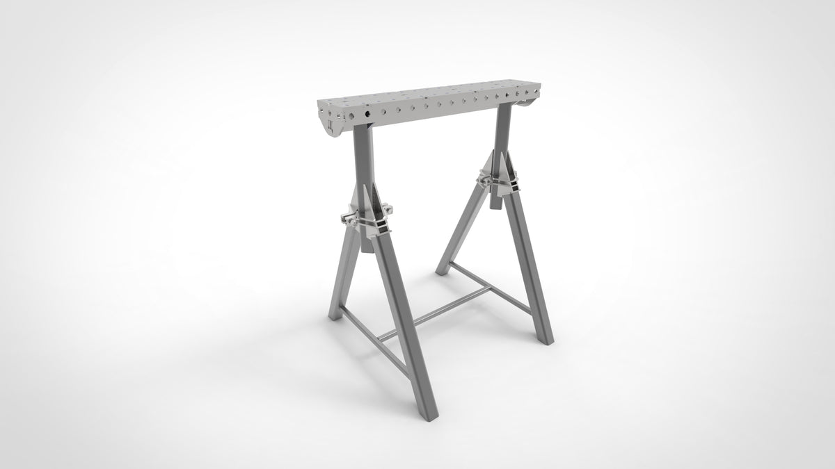 Pair of PRO Horse Adjustable Height 800- 1050mm Fabrication Horse Fixture Table Bench Rest, view 20