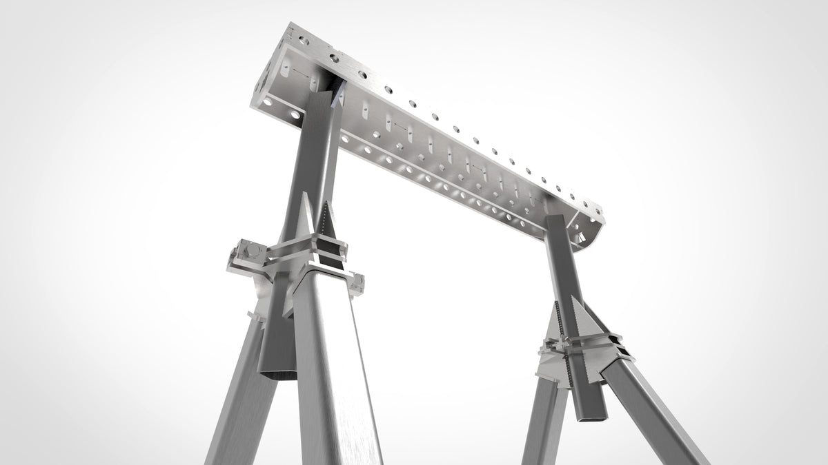 Pair of PRO Horse Adjustable Height 800- 1050mm Fabrication Horse Fixture Table Bench Rest, view 21