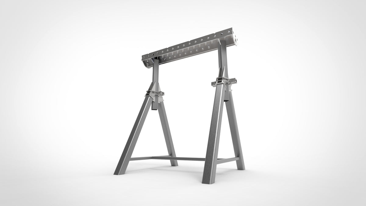 Pair of PRO Horse Adjustable Height 800- 1050mm Fabrication Horse Fixture Table Bench Rest, view 23